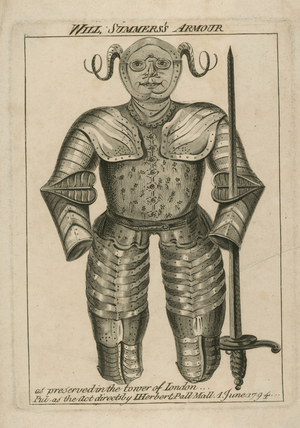 Will Summers's armour (engraving)
