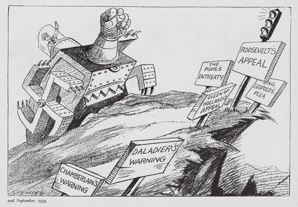 Strube WW2 cartoon (litho)