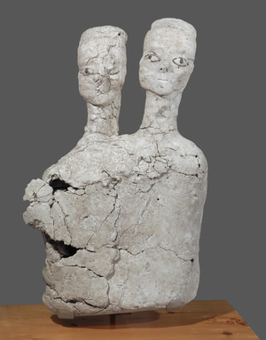 These are the oldest known human statues modelled from lime-plaster