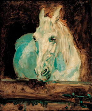 The White Horse 'Gazelle', 1881 (oil on canvas)