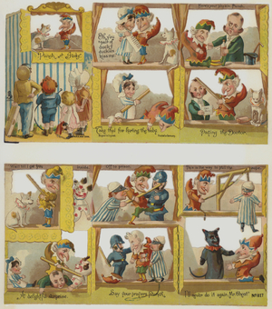 Punch and Judy (colour litho)