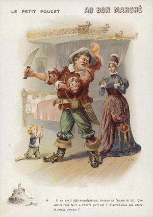 Tom Thumb, Man with Dagger (chromolitho)