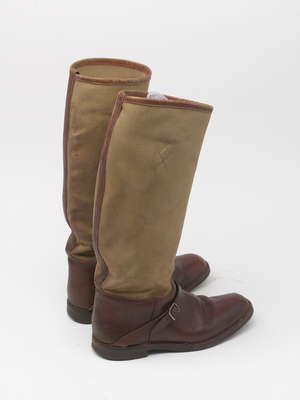 Officers field boots, 1917 circa (leather)