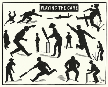 Cricket, Playing the Game (litho)