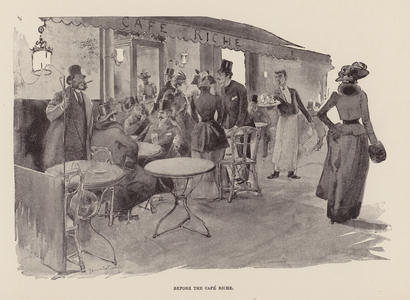 Before the Cafe Riche (engraving)