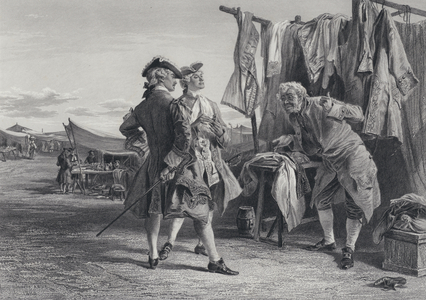 Illustration for The Pirate by Sir Walter Scott (engraving)