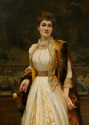 Portrait of Lady Ida Lumley, Viscountess Newport, later Countess of Bradford, c.1888 (oil on canvas)