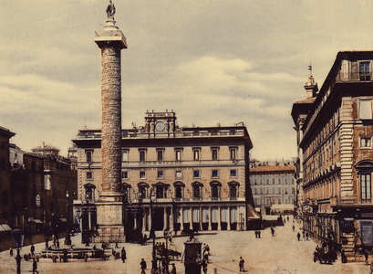 Roma / Rome: Piazza Colonna (coloured photo)