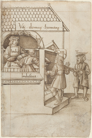 Do Not Sit on the Grain Measure [fol. 12 recto], c.1512-1515 (pen and ink)