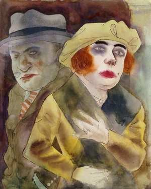 The Couple; Das Paar, c. 1922-24 (watercolour on paper)