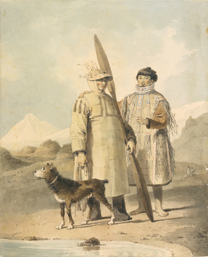Man and Woman native, 1798 (watercolour)