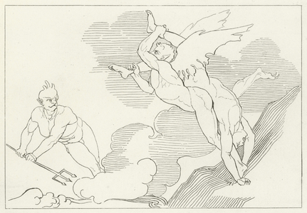Summit of Malebolge, Inferno, Canto 21 (engraving)