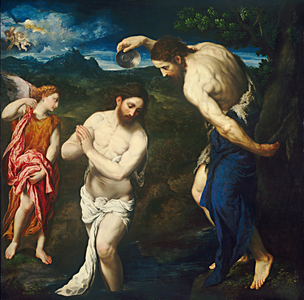 The Baptism of Christ, c.1535-1540 (oil on canvas)