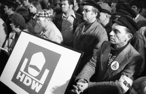 DEU, Germany, Hamburg: 6000 workers at the IG Metall demonstration to …, 1978 (photo)
