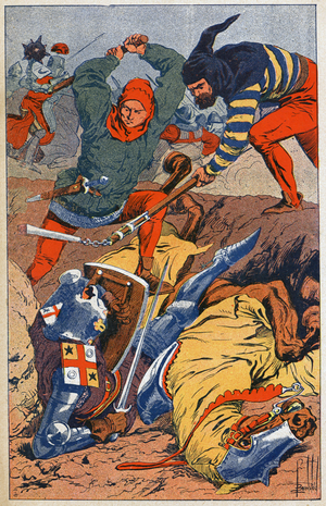 The Battle of Kortrijk, c.1900 (illustration)