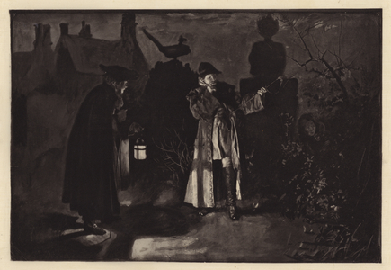 Illustration for She Stoops to Conquer by Oliver Goldsmith (litho)