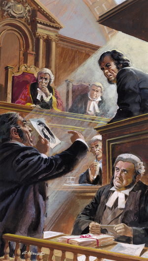 The Tichborne Case (gouache on paper)