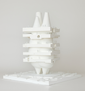 Atypical Core, 2017 (wood, acrylic paint, and plastic)