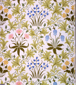 Celandine Wallpaper Design, late 1896 (colour woodblock print on paper)
