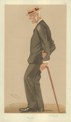 Mr Richard Arthur Henry Mitchell (colour litho)