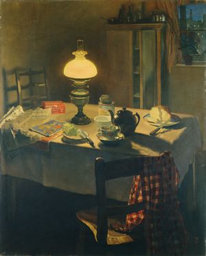 Evening, 1925 (oil on canvas)