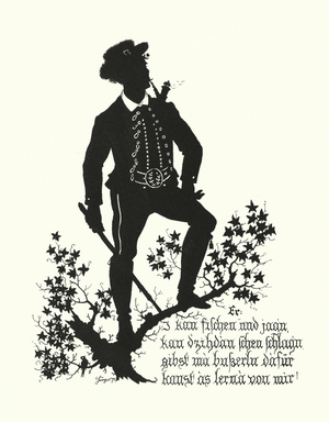 Silhouette by Hugo Strohl (litho)