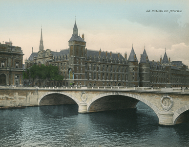 Paris: Le Palais De Justice (coloured photo)