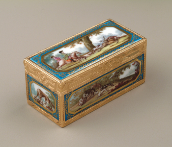 Snuffbox, c.1760 (gold with Sevres porcelain)