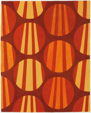 Design for textile or wallpaper, 1970-75 (gouache on paper)