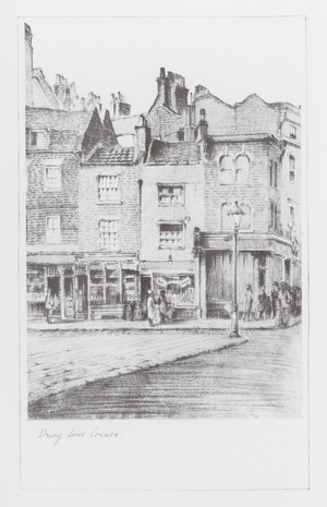 London Lanes: Drury Lane Corner (litho)