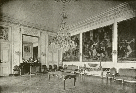 Compiegne, Salon du Conseil (b/w photo)