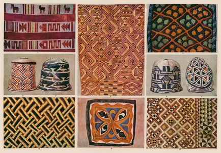 Ornament: Africa, Sudan, Congo, Cameroon, Present Time (colour litho)