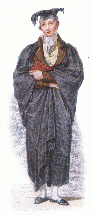 Bachelor of Arts, illustration from The Sphere, 1953 (colour litho)