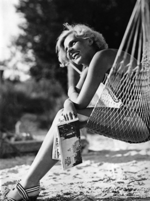 Woman on the beach, 1939 (b/w photo)