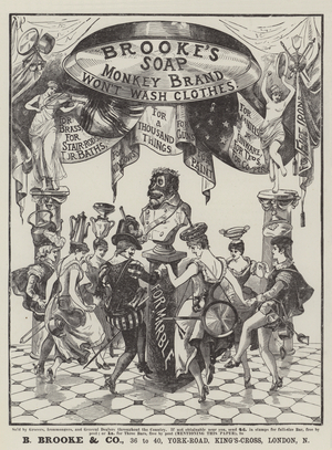 Advertisement, Brooke's Soap (engraving)