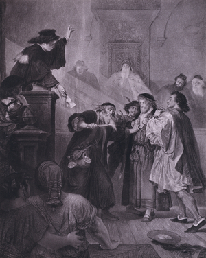 Scene from Shakespeare's The Merchant of Venice (Act IV, Scene 1) (litho)