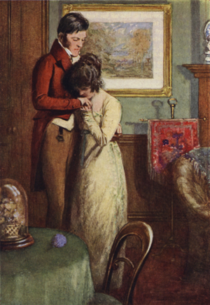 George Osborne comes back to Amelia (colour litho)