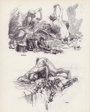 Lent; Aeolus (litho)
