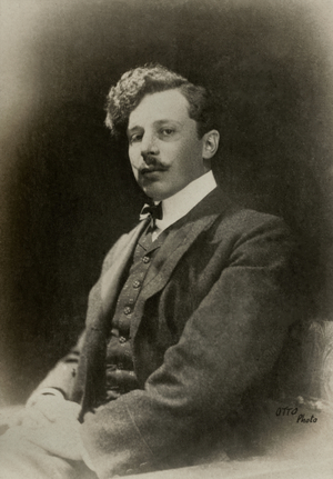 Portrait of the French painter Abel Faivre ( 1867 , 1945 ) (photograph)