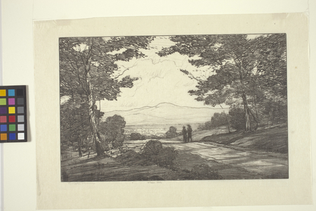 Distant Mountains (ink on paper)