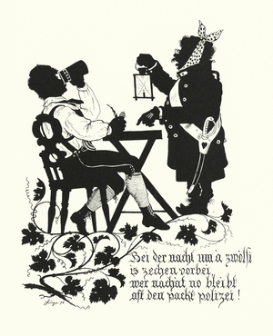 Silhouette by Hugo Strohl (litho)