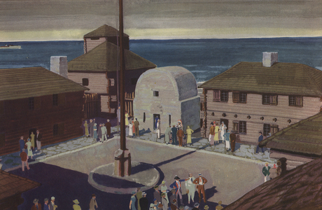 Replica Of Old Fort Dearborn At The Century Of Progress