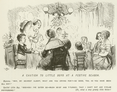A Caution to Little Boys at a Festive Season (engraving)