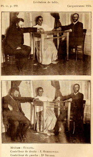 A séance held by Madame Eusapia, 1894