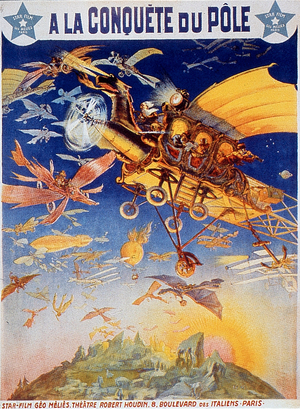 Affiche du film A la conquete du Pole de Georges Melies 1912 Film muet - Silent movie