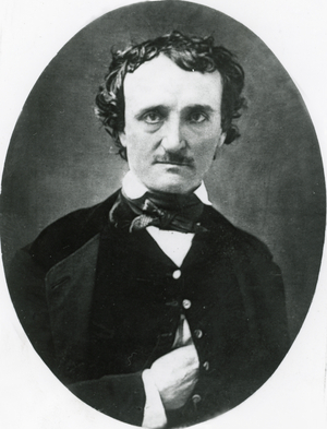 Edgar Allen Poe (b/w photo)