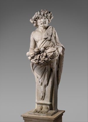 Autumn in the Guise of Priapus (one of a pair), 1616-17 (marble)