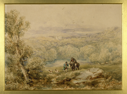 Barden Tower, Yorkshire, c.1903-10 (watercolour with gum arabic, gouache & chalk over pencil on paper)