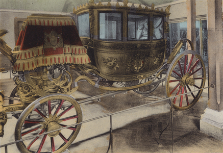 Voiture du Mariage de Napoleon III, Carriage of Napoleon III Wedding (coloured photo)