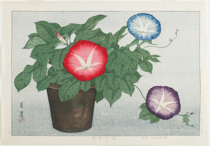 Morning Glories, August 1929 (colour woodblock print)